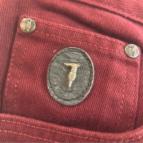 TRUSSARDI JEANS Sz 29 x 31 High  Rise Tapered Legs Made in Italy New - Picture 10 of 13